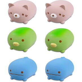 SCHITEC Dog Toys Squeaky, Interactive Animal Puppy Toy Pack, Cute Latex Rubber Squeak Pet Balls for Puppies Mini Small Breed Dogs