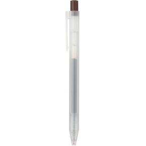 MUJI Smooth Gel Ink Knock Type Ballpoint Pen 0.5mm BROWN 10 SET