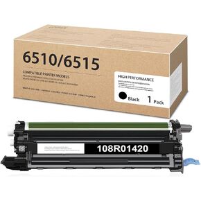 1Pack 6510/6515 Black Drum Unit (48,000 Page Yield) - 108R01420 Drum Unit Replacement for Xerox Phaser 6510 WorkCentre 6515 Printer