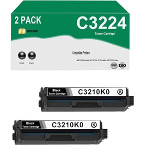 C3210K0 Toner Cartridge Compatible for C3224dw C3326dw C3426dw MC3224adwe MC3224dwe MC3224i MC3326adwe MC3326i MC3426adw MC3426i Printers (2 Black)