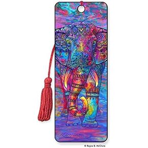 3D Bohemian Elephant Bookmark Featuring The Artwork of Royce B Mcclure - by Artgame