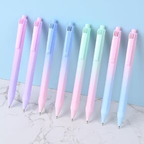 Baytory 8pcs أقلام الهلام القابلة للسحب ، 0.5 CS Fine Point Black Ink Pen لمخطط تدوين المذكرات والمدرسة والمستلزمات المكتبية (التدرج)