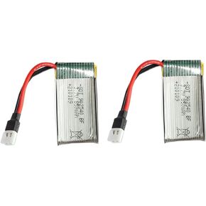 6PCS/2PCS+Charger for SymaX5C X5C-1 X5A X5 X5SC X5SW H5C V931 3.7V 850mAh Li-po Batteries Drone unmanned Aerial Vehicle Lipo b (2PCS Battery)