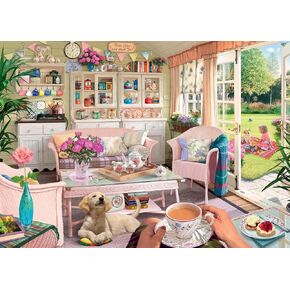 Ravensburger Haven No.12: The Tea Shed 1000 Piece Jigsaw Puzzle for Adults - 12000164 - Handcrafted Tooling, Made in Germany, Every Piece Fits Together Perfectly