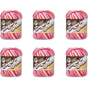 Lily Sugar'N Cream Super Size Crown Jewels Yarn - 6 Pack of 85g/3oz - Cotton - 4 Medium (Worsted) - 150 Yards - Knitting/Crochet
