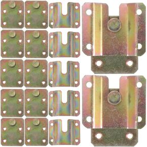 6Pcs Interlocking Photo Frame Hook Hanger Heavy-Duty Keyhole Hangers for Art Gallery Wall Display Picture Hanging Hardware Interlocking Picture Frame Hangers Clip Bracket