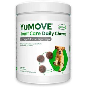 Lintbells YuMOVE Joint Supplement Dog Chews - Contains Glucosamine, Green Lipped Mussel - Natural Relief from Hip Ache, Stiff Joints - 1 Month’s Supply (Large & X-Large)