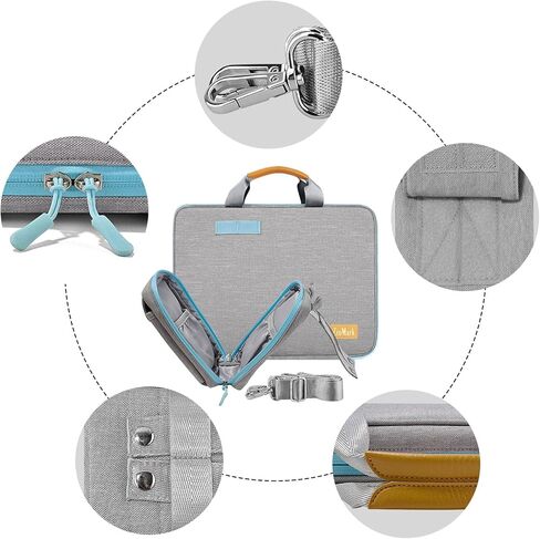 حالة الكمبيوتر المحمول 13 "13.3" 13.5 "14" حقيبة محددة من الحماية مع حقيبة حزام قابلة للفصل ، وتوافق MacBook Pro 14 و MacBook Air/Pro in Kuwait