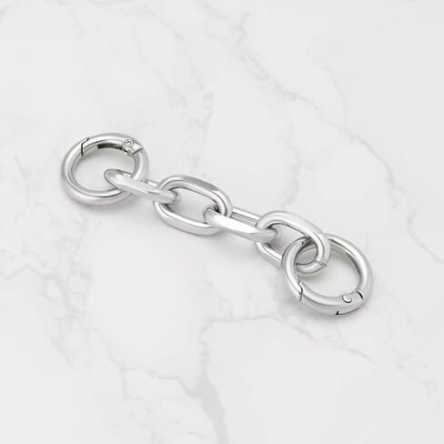 The Lord of the Tools 2pcs Bag Extender Chain with Spring Buckle Rings Aluminum Alloy Strap Extender 9.7cm Chain Extender in Kuwait