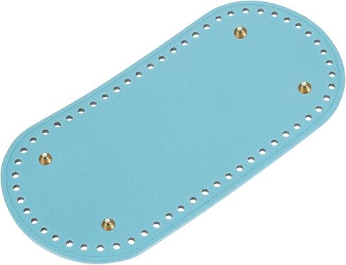 uxcell Oval Bag Bottom Shaper Pad, 9.84"x4.72" PU Leather Purse Cushion Base for DIY Knitting Crochet Bag Making (Brown) in Saudi Arabia