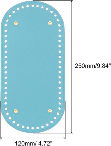 uxcell Oval Bag Bottom Shaper Pad, 9.84"x4.72" PU Leather Purse Cushion Base for DIY Knitting Crochet Bag Making (Brown) in Saudi Arabia