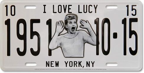 I Love Lucy License Plate - I Love Lucy 1951 in Saudi Arabia