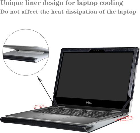 غطاء حالة الحماية Alapmk لـ 13.3 "Dell Inspiron 13 2-in-1 5378 5368 5379 I5378 I5368 I5379 & Latitude 13 2-in-1 3390 LAPTOP (تحذير: طراز FIT فقط 5378 5368 5379) ، Black in Kuwait