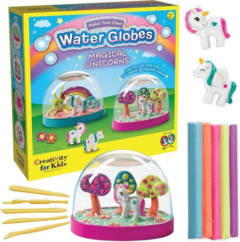 Creativity for Kids Make Your Own Water Globes: Magical Unicorns - Create 2 Snow Globe Unicorn Toys, Arts and Crafts and Girls Toys Ages 6-8+, Unicorn Gifts for Girls in Saudi Arabia