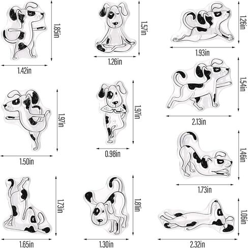 Threetols Dog Clear Stamps لصنع البطاقات ، والرسوم المتحركة Cute Dogs Clear Rubber Stamps Animal Stamps لصنع بطاقة العطلات DIY Scrapbooking ألبوم شفاف ديكور الورق الحرف in Saudi Arabia