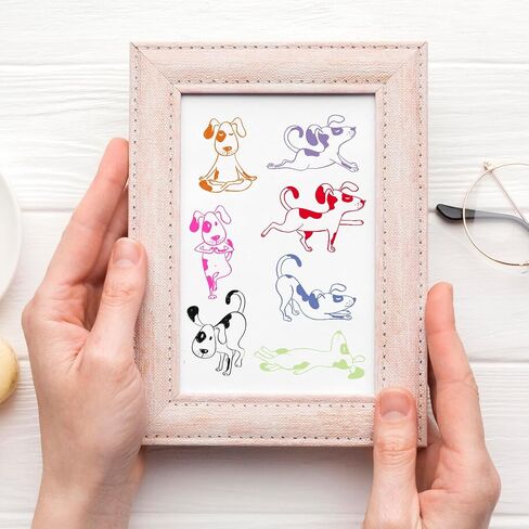 Threetols Dog Clear Stamps لصنع البطاقات ، والرسوم المتحركة Cute Dogs Clear Rubber Stamps Animal Stamps لصنع بطاقة العطلات DIY Scrapbooking ألبوم شفاف ديكور الورق الحرف in Saudi Arabia