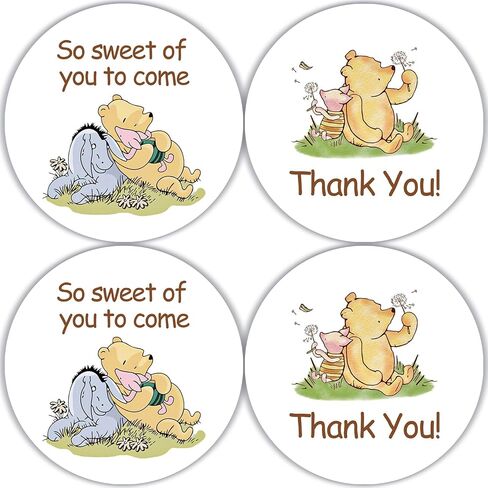 80Pcs A Little Yummy for Your Tummy Honey Jar Stickers Thank You Labels, Baby Shower Gender Reveal Stickers Decorations Bee, Winnie Baby Shower Stickers Birthday Party Decorations, 2 Inch in Saudi Arabia