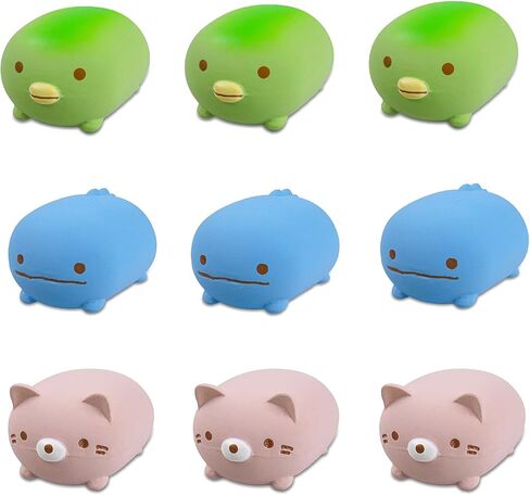 SCHITEC Dog Toys Squeaky, Interactive Animal Puppy Toy Pack, Cute Latex Rubber Squeak Pet Balls for Puppies Mini Small Breed Dogs in Kuwait