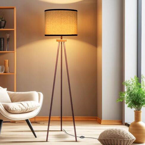 Tripod Floor Lamp, Mid Century Standing Lamp, Modern Design Studying Light for Living Room, Bedroom, Study Room and Office in Saudi Arabia