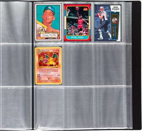 Samsill 40 Pack, 4 Pocket Trading Card Sleeves, Holds 200 Cards, Clear, Fits in Standard 3 Ring Binder in Saudi Arabia