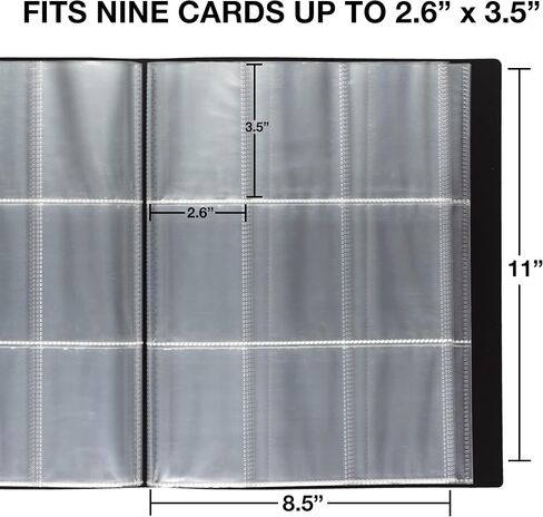 Samsill 40 Pack, 4 Pocket Trading Card Sleeves, Holds 200 Cards, Clear, Fits in Standard 3 Ring Binder in Saudi Arabia