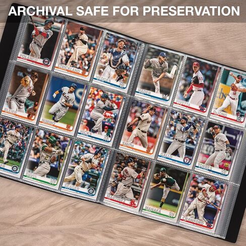 Samsill 40 Pack, 4 Pocket Trading Card Sleeves, Holds 200 Cards, Clear, Fits in Standard 3 Ring Binder in Saudi Arabia