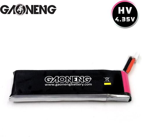 GAONENG 8PCS GNB 1S 450mAh 3.8v 80C HV LiPo Battery PowerWhoop mCPX Connector EMAX Tinyhawk Brushless Drone Kingkong Tiny7 Beta75S in Saudi Arabia