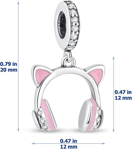 Nbsameng S925 Sterling Silver Charms Bead Compatible for Pandora Bracelets and Necklaces, DIY Jewelry for Women, Lucky Cat & Carp Flag & Cherry Blossom in Saudi Arabia