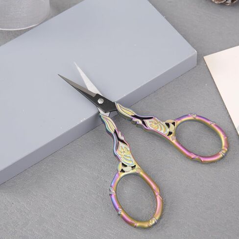 2-Pack Embroidery Scissors Kit with Covers - Cute Cut-Out Design Handles, Sharp Tips for Precise Cutting - Ideal for Craft, Sewing, and More in Saudi Arabia