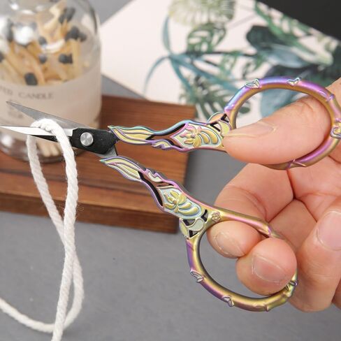2-Pack Embroidery Scissors Kit with Covers - Cute Cut-Out Design Handles, Sharp Tips for Precise Cutting - Ideal for Craft, Sewing, and More in Saudi Arabia