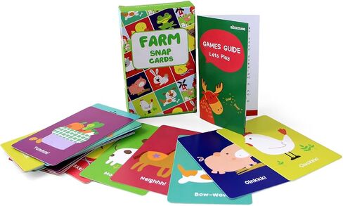 Shumee Farm Animals Matching Card Game for Toddlers, Kids, Preschoolers(3 Years +) - 52 Cards Fun Game for Families, Birthday Gifts & Party Favors in Saudi Arabia