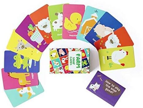 Shumee Farm Animals Matching Card Game for Toddlers, Kids, Preschoolers(3 Years +) - 52 Cards Fun Game for Families, Birthday Gifts & Party Favors in Saudi Arabia