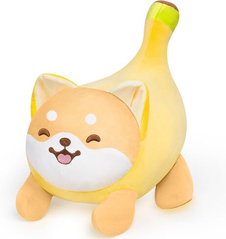 Banana Cat Stuffed Animal,Cute Heterochromatic Eyes Cat Plush Pillow, Banana Cat Stuffed Toy, Cute Plushies Toy Hugging Pillow for Kids for Kids & Adults in Saudi Arabia