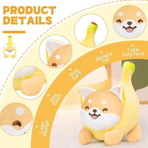 Banana Cat Stuffed Animal,Cute Heterochromatic Eyes Cat Plush Pillow, Banana Cat Stuffed Toy, Cute Plushies Toy Hugging Pillow for Kids for Kids & Adults in Saudi Arabia