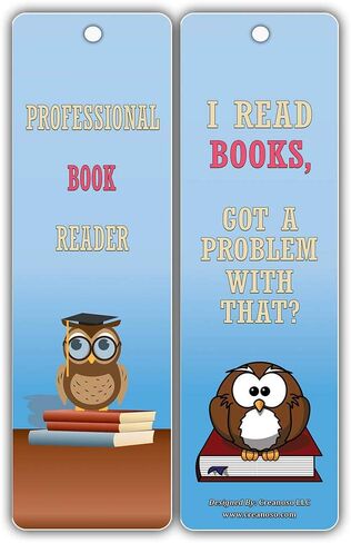 Creanoso Humorous Sayings Bookish Bookmarks for Men & Women (30-Pack) –– Stocking Stuffers Gift for Bibliophiles, Book Worms, Book Lovers – Party Supplies – Book Clubs Reading in Saudi Arabia