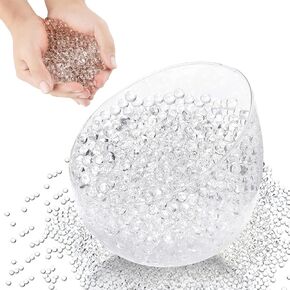 50000 Clear Water Beads for Vases,Transparent Water Beads, Vase Filler for Candle, Wedding Centerpiece, Floral Arrangement, Home Decorations, 10.5x7.5x3.5cm