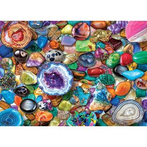 بلورات Peter Pauper Press و Gemstones 1000 قطعة Jigsaw لغز