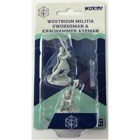 Wizkids دور حاسم المصغرات غير المصغرة: W2 Westruun Militia Swordsman & Kraghammer Axeman
