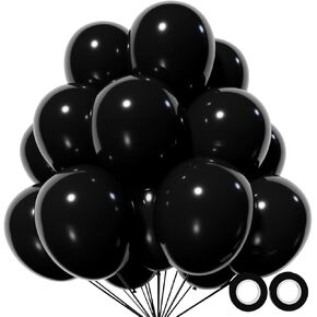 Kids Party II Balloon 110pcs, Red Latex Balloons12 inch for Birthday Valentine's Day Wedding(with 2 Ribbons). (Metallic Gold)