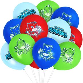 Treasures Gifted Officially Licensed PJ Masks Balloons - 24 Pack - PJ Masks Birthday Party Supplies - PJ Masks Party Decorations - Latex PJ Masks Birthday Balloons - PJ Masks Party Supplies