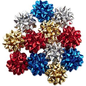 Hallmark Gift Bow Assortment, 12 Count (Gold, Silver, Bronze, White) for Birthdays, Mother's Day, Weddings, Bridal Showers, Any Occasion