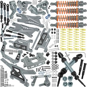 RC Upgrades Part for 1/10 Slash 2WD,Suspension Arm,Shock Absorber,Drive Shaft,Caster Block,Steering Blocks,Stub Axle Carriers,Steering Bellcranks,Links,Shock Tower,Front Bulkhead,Colour
