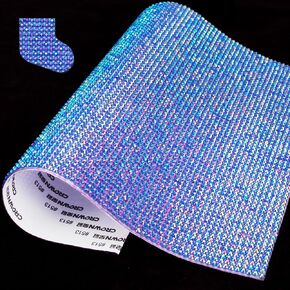 ملصقات Bling Rhinestone Purple AB ملصق صفيحة راينستون من الكريستال للاصطدام لصياغة DIY الحرف الزفاف الزفاف عيد الميلاد ديكور سيارة 9.4 × 7.9 بوصة مع 3 ملم رينستون in Saudi Arabia