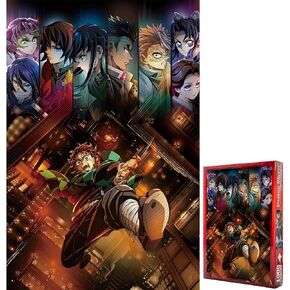 Anime Jigsaw Puzzles for Adults 1000 Pieces Wooden Collage Puzzle 29.5x20 in (Demon5)