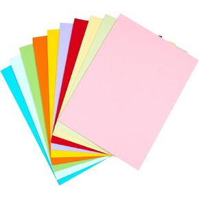 100 Sheets Colored Cardstock 8.5 x 11 Paper Pack,20 Assorted Colors, Double Sided Printed Cardstock Paper, for DIY Arts,Card Making, Scrapbooking,School Decor Supplies -65 lb