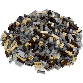 1000-Piece Building Set with Classic Building Blocks - Building Blocks 1x4, 2x2, and 2x4-6 Colors - 100% Compatible with Major Brands - Made in The EU