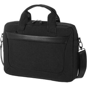 uxcell 13.3 Inch Laptop Briefcase Bag, Water-Resistant Laptop Shoulder Bag, Expandable Business Crossbody Bag, Multi-function Computer Carrying Bag for Travel College, Black