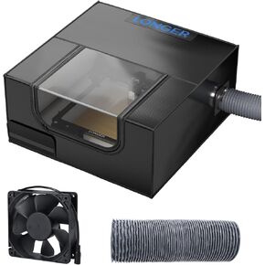 LONGER Laser Engraver Enclosure with Vent, 27.5x27.5x11.8 inches Laser Cutter Machine Protective Cover for Most Laser Engraving Machine Insulates Against Smoke and Odor Noise Reduction Eye Protection
