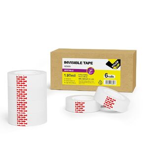 12 Rolls Magic Tape 0.75in x 1000in,Invisible Repair Cards,Office and School Supplies for Arts and Crafts,Invisible Tape for College and Classrooms,27.78yard