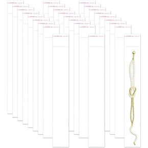 2"x6" Long Cellophane Bags 100pcs Clear Self Adhesive Cello Baggies 2mil Skinny Self Stick Glassine Bags for Candy Crafts Bracelet Oil Pastel Disposable Tableware Watch Hairpin Key Chain